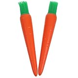 DIYEAH 2 piezas Brocha de Silicona para Cocina y Barbacoa Resistente al Calor Pincel para Salsas y Repostería Diseño Ergonómico y Compacto para Asados y Horneados