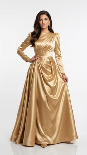 Image of Silk Satin Fabric for Tops, Frocks, Gowns, Blouses, Patiyala, Palazzo