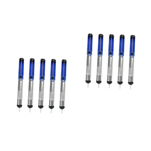 DIYEAH 10pcs Solder Sucker Tool Solder Removal Aluminum Alloy Desoldering Pump Compact Soldering Sucker Pen Easy One-Hand Use