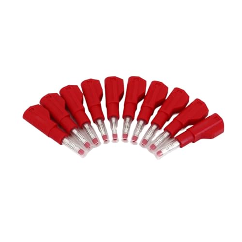 Image of 20 Pcs 4mm Banana Plug Male Solder Connector Retractable Stackable Tube