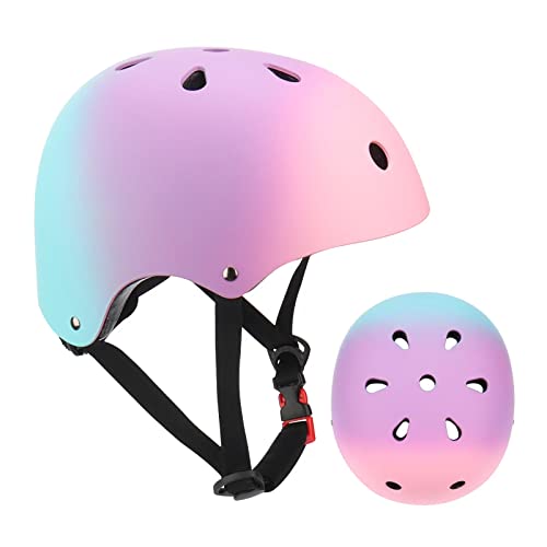 Color Gradient Adjustable Kids Bike Helmet Toddler Helmets