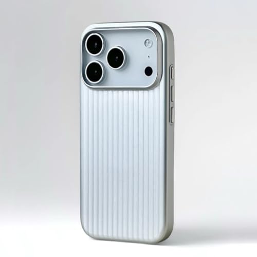 Coque rigide mate pour iPhone 13 argentée avec chargement magnétique Magsafe