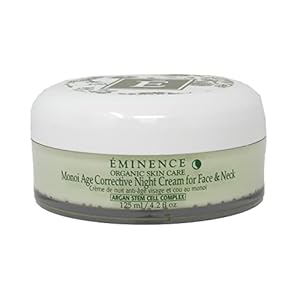 Eminence Organic Skin Care Monoi Age Corrective Night Cream for Face & Neck, 4.2 Ounce