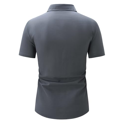 Mens Vintage Short Sleeve Pirate Henley Shirts Cotton Linen Lace Up V Neck Shirts Hippie Beach Summer Tops3