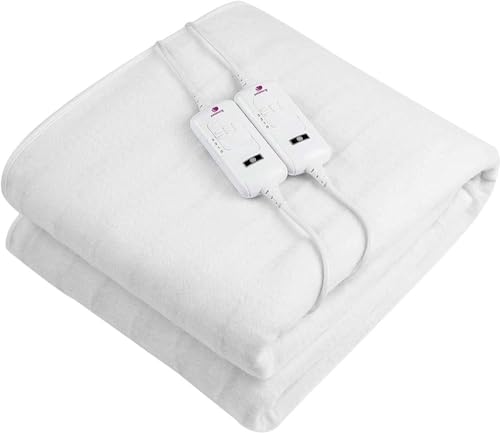 Pekatherm Calienta Camas Eléctrico Doble | Tamaño 170 x 180 cm | 3 Niveles de Temperatura |...