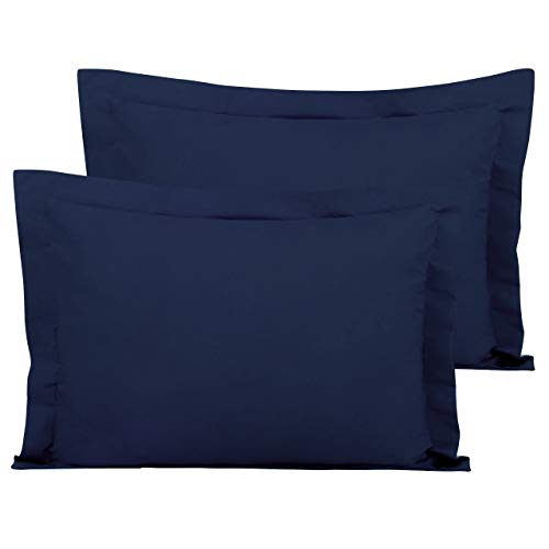 FLXXIE Microfiber Standard Pillow Shams Set of 2, Fade, Wrinkle and Shrinkage Resistant Soft Pillow...