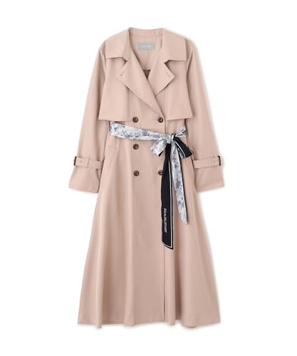 [ジル バイ ジルスチュアート] スカーフ付きドレストレンチコート レディース ベージュのサムネイル