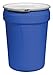 Eagle 30 Gallon Plastic Drum with Lid, Metal Lever-Lock, 28.5
