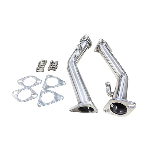 Tubo de escape Hamsit catless de acero inoxidable recto para Nissan 370z e Infiniti G37 3.7L