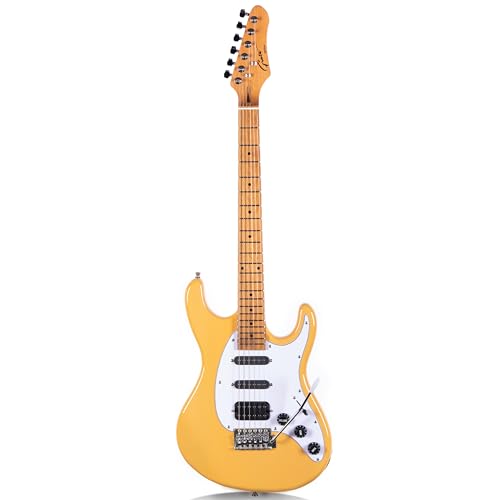 Grote Electric Solid Body Guitar Modern-GST For Beginners (Vintage blonde)