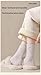 ZERAOKE 3 Pair Women Winter Fashion Thick Wool Blend Stretch Soft Cozy Warm Crew Socks for Home Casual Outdoor Cold Weather-Cream White-One Size