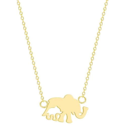 Collier éléphant vintage en or un cadeau symbolique pour femme
