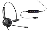 Headset USB Voip Skype MonoAuricular Com Cancelador De Ruído Htu-300 TopUse