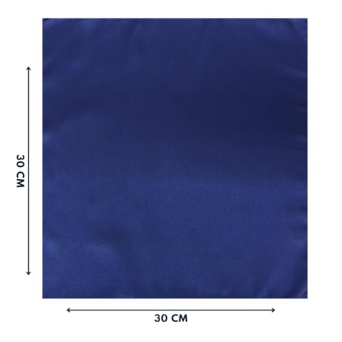 Image of LEONARDI Men's Solid Pocket Square | 30cm x 30cm | Smooth texture | Microfiber | Pack of 1 |