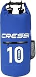 Cressi Dry Bag Blue with Zip 10 lt: Construcción con materiales duraderos de alta frecuencia bastante uso, costuras soldadas, durable, fácil limpiar y almacenar lejos Flexibles y muy resistentes gracias a su tejido de PVC laminado Incorporan sistema de transporte mediante asa o bandole...