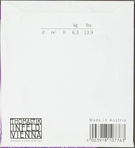 Thomastik Einzelsaite für Viola 4/4 Belcanto - D-Saite Stahlseilkern, Aluminium umsponnen, mittel