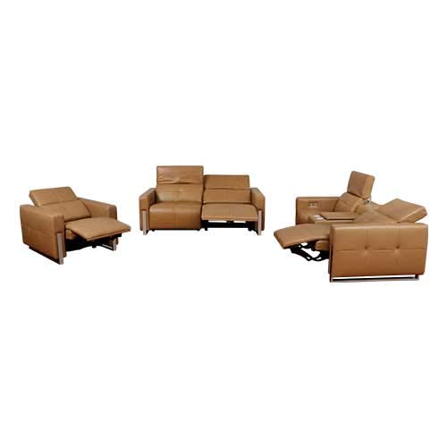 Maark Leather Recliner Sofa(500 X 500inch_Brown)
