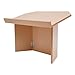 Foldable Desktop Lectern Podium Stand, Portable Folding Tabletop Desk, Teacher Speaker Lecture Classroom Presentation Stand, Laptop Computer Book Holder, W 23 x D 14.5 x H 19.2in