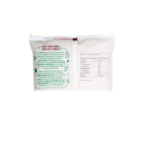 Image of S Siddhagiri's SATVYK THE HEALTH re STORE Himalayan Pink Salt (1kg) - Pure & Natural Mineral Rich Salt | Packed with 84 Minerals | Salt for Everyday Cooking | Natural Substitute of Iodised White Salt | Salt for Healthy Cooking