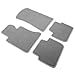 IKON MOTORSPORTS, Floor Mat Compatible with BMW 3 Series E46, 1998-2006 Factory Fitment Gray/Grey Nylon Front & Rear Car Floor Mats Liner Carpets Replacement 4PCS, 1999 2000 2001 2002 2003 2004
