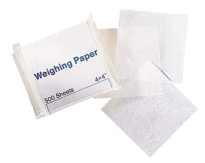 Cole-Parmer Glassine Weighing Paper, Medium, 4 x 4 (in), 500/Pk