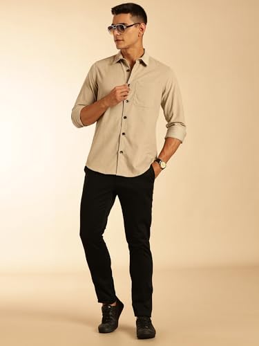 Image of Thomas Scott Men's Cotton Slim Fit Premium Corduroy Casual Shirt
