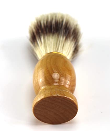 Iconikal Wood Handled Badger Hair Shaving Brush, 2-Pack #TOP4