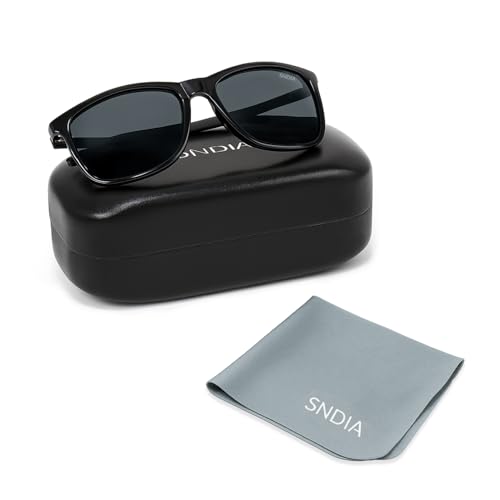 Image of SNDIA Black Way Farer Polarized Sunglasses | Premium Frame | UV400 Protection for men & women