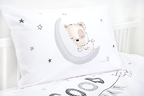 Herding Kleinkinder-Bettwäsche-Set, Sleeping Little Bear Wendemotiv, Bettbezug 100x135cm, Kopfkissenbezug 40x60cm, Baumwolle/Renforcé - Image 7