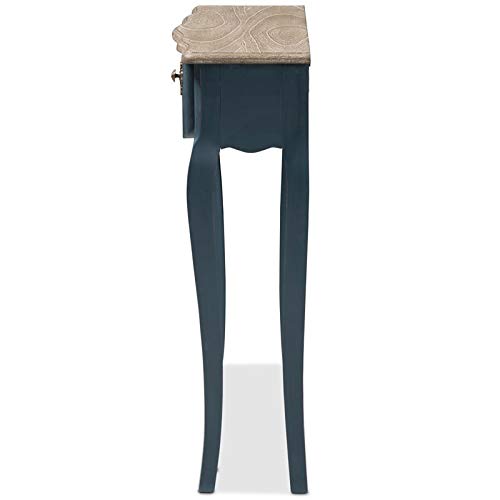 Baxton Studio Mazarine Console Table In Provincial Blue Spruce #TOP4