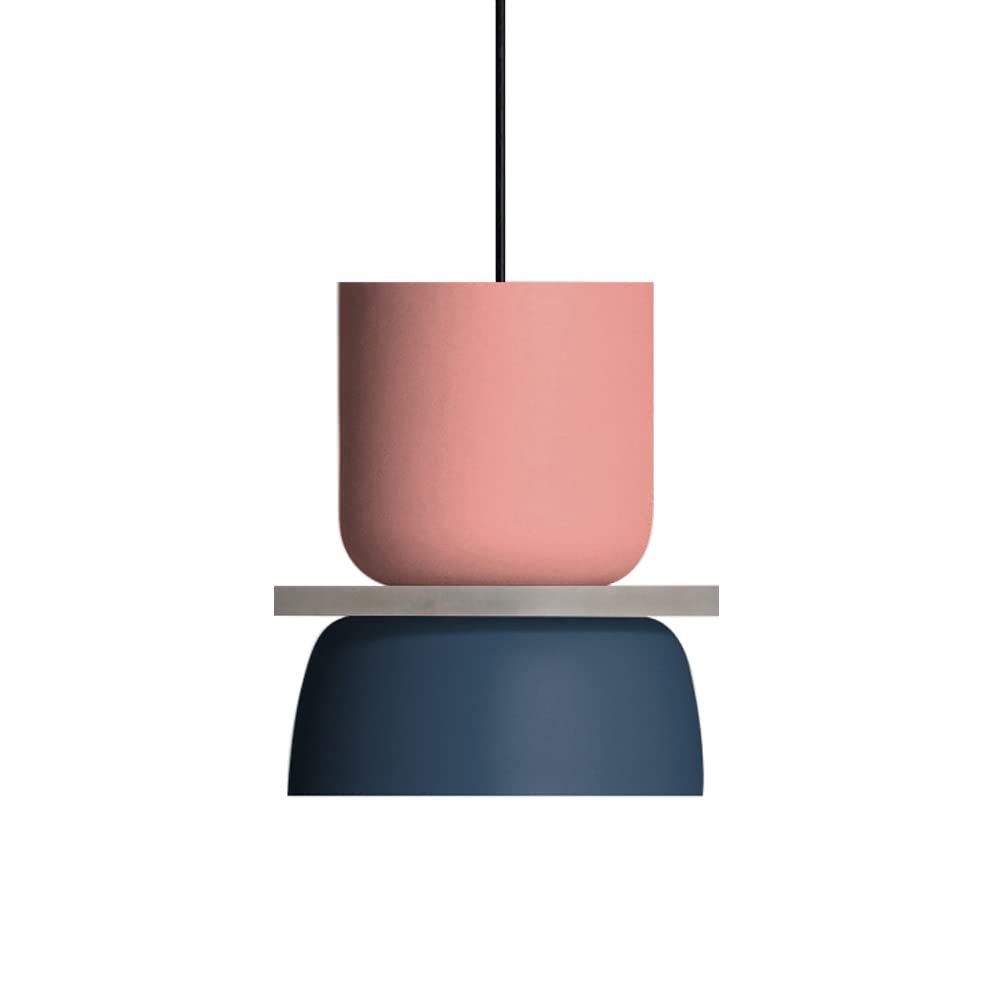 TPWEWRX Nordic Modern Macaron Pendant Light Fixtures Creative Ceiling Hanging Light Art Deco Pendant Lighting Chandelier for Restaurant Cafe Kitchen Island Living Room Bedroom (B)