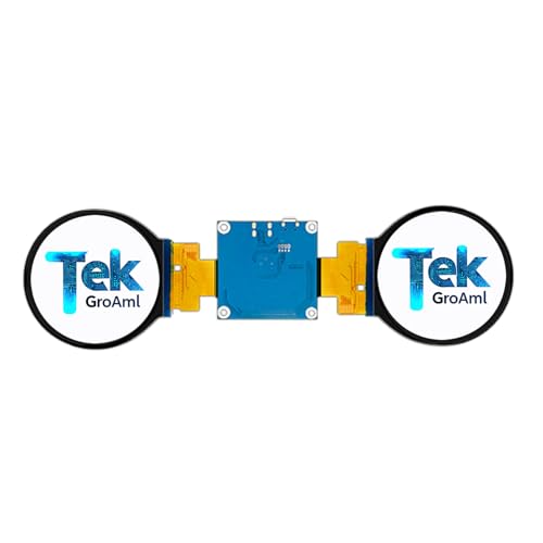 Image of TekGroAml 2.1 inch Dual TFT IPS Round Circular LCD Display