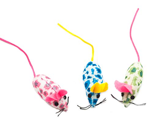Fashion's Talk Mouse Cat Toys Mixed Bag 27 Assorted Mice Toy for Cats Kitten Catnip,Feather,Furry,Rattle,Plush,Interactive Kitty Toys - Image 5