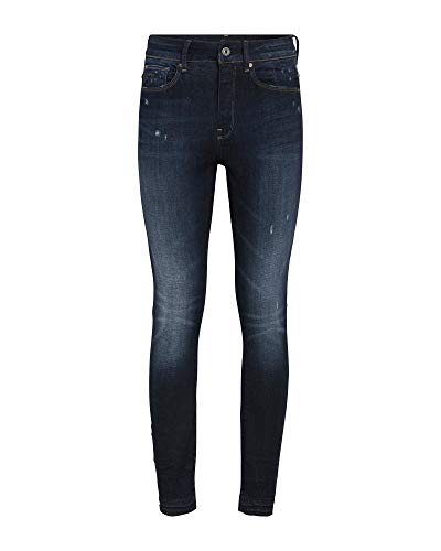 Miniatura 4 de G-Star Raw 3301 High Skinny Ripped Edge Ankle Jeans, Vaqueros Para Mujer, Azul Worn In Sapphire Destroyed D16798-8968-B195 , 25w 32l