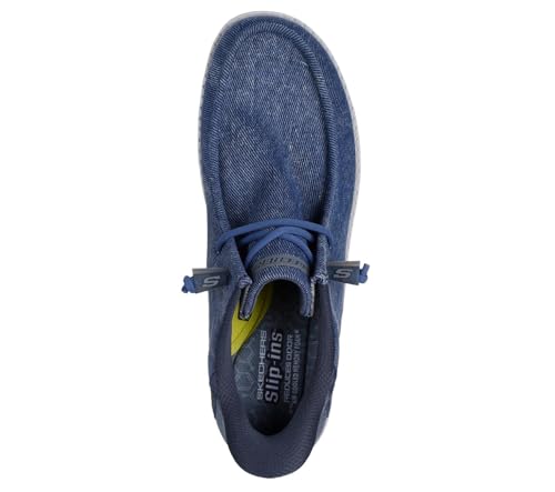 Skechers Homme Melson-Coronado Basket, Denim Canvas, 41 EU