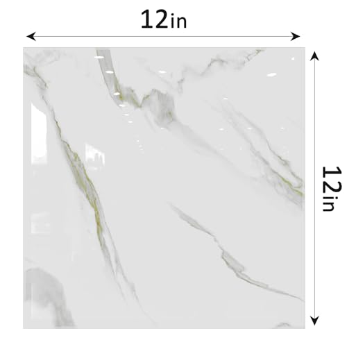 Olvídate de las obras complejas usando azulejos de pared de mármol autoadhesivos 6