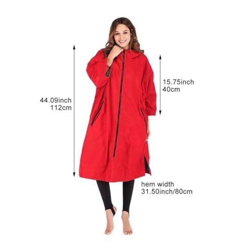 Robe de plage à manches longues imperméable et poncho de surf - 7