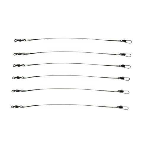 Línea líder de acero inoxidable para pesca resistente miniatura 6