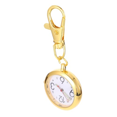 ibasenice ナースウォッチ 医療用クリップオン懐中時計 キーチェーン付き 耐久合製 実用的な看護師用ポケットウォッチ 医師や医療従事者向け