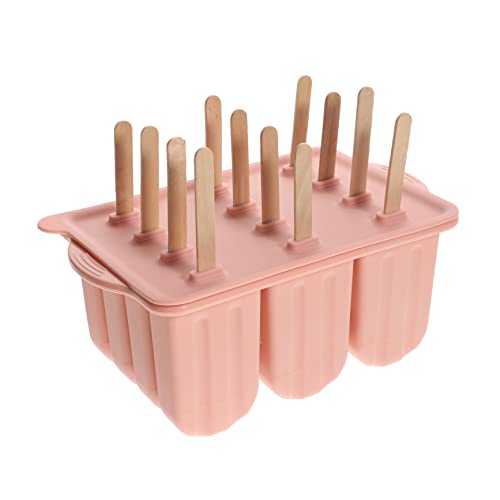 BEBEMOKO 1Juego Molde de Paletas Caseras de Silicona de Cavidades para Helados Kit DIY para Palos Reutilizables para Snacks y Divertidos Casa