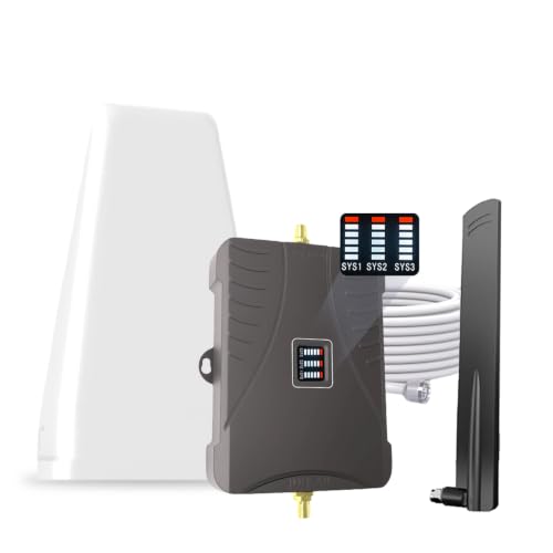Image of Cell Phone Booster for Home Office, Up to 2500 Sq.Ft, Cell Phone Signal Booster for Band 5 /12 /13 /17, Boost 5G 4G LTE 3G Data for All U.S. Carriers, FCC Approved