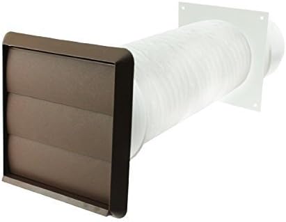 Spares2go Zestaw zewnętrznych kanałów ściennych do okapów kuchennych Bosch (brązowy, 102 mm)
