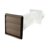 Kit de pared conducto de repuesto hecho para Spares2go para adaptarse Zanussi toma de campanas de cocina (Brown)