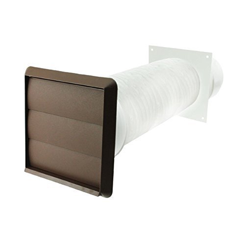 Spares2go Exterior Wall Ducting Kit for Bosch Cooker Hoods (Brown, 4 / 102mm)