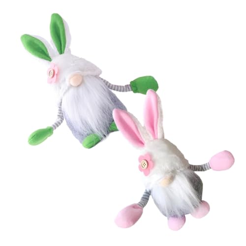 Poupées de Pâques adorables lapins en coton pour embellir votre salon ou espace de travail