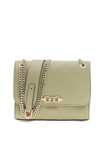Sac GUESS Anise Convertible Xbody Flap Sage Logo kaki aux finitions luxe