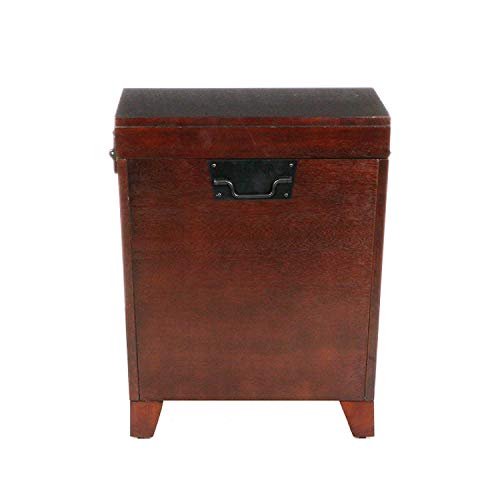 Sei Furniture Pyramid Storage Trunk, End Table, Espresso #TOP3
