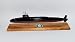 Thomas Jefferson (SSBN-618) Submarine,Navy,Scale Model,Mahogany,20 inch,Ethan Allen Class