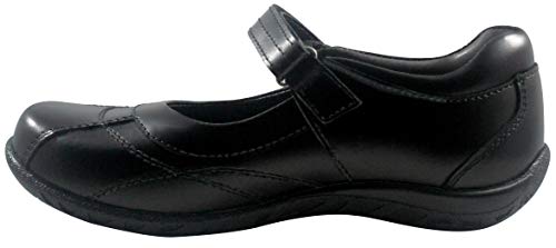 Little Girls Black Soft Leather Shoes, Carmen 12M3