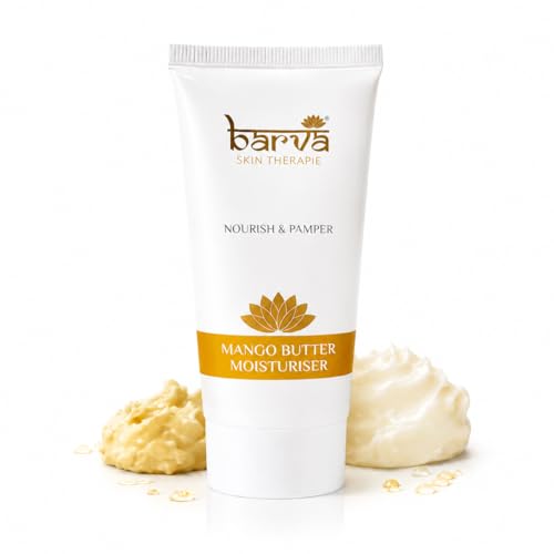 Image of Barva Mango Butter Moisturizer 50ml | Face Cream for Normal & Dry Skin | Paraben, Silicone & Mineral Oil Free | Nourishing & Hydrating Daily Care
